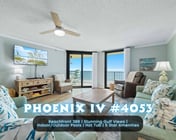 Phoenix IV #4053" | 3BR Beachfront Unit*Stunning Gulf Views*Indoor/Outdoor Pools*Hot Tub*Premium Amenities*Sleeps 12