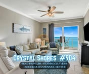 Crystal Shores #904" | Beachfront 2BR*Sweeping Gulf Views*Indoor & Outdoor Pool*Hot Tub*Gym*Sleeps 8