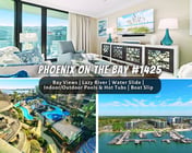 Phoenix On The Bay #1425" | 2BR Bayside Condo*Lazy River*Water Slide*Pools*Hot Tubs*Boat Slip*5 Minutes To Beach*Sleeps 6
