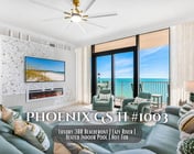 Phoenix Gulf Shores II #1003" | Luxury Beachfront 3BR | Lazy River | Waterslide | Heated Indoor Pool + Hot Tub | Gym | Sleeps 10
