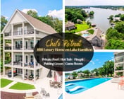 Chef's Retreat @ 604 Bayshore" | Luxury Lakefront Home On Lake Hamilton*Private Pool & Hot Tub*Firepit*Boat Slip*Game Room*Putting Green*Sleeps 26