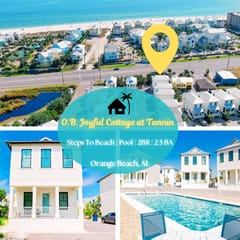O.B. Joyful" | 100 Steps To Private Beach Access, Poolview Patio, Cottages of Tannin