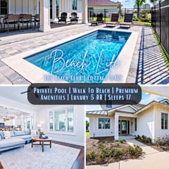 Beach Life" | The Beach Club | Cottage #62 | Private Pool | Walk To Beach | Luxury 5BR Home | Sleeps 17 | Premium Amenities