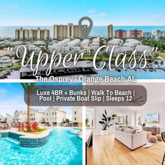 Upper Class @ The Osprey" | Luxury 4BR*Pool*Steps To Beach*Boat Slip*Pocket Gulf View*Sleeps 12