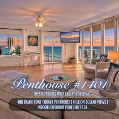 New! Lux 4BR Corner Penthouse*Beachfront*VIEW*Pool