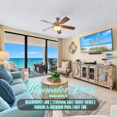 Bluewater #905" | 3BR Beachfront | Stunning Gulf Views | Indoor & Outdoor Pool | Gym