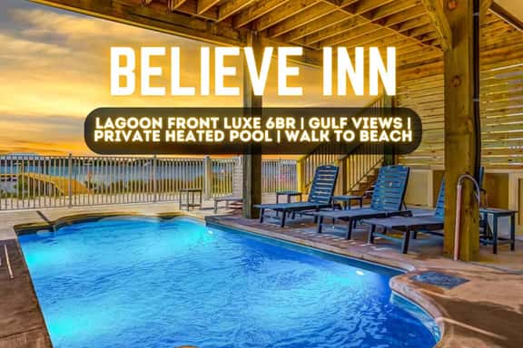Believe Inn" | Luxury 6BR Lagoon Front Home With Gulf Views*Heated Private Pool*Private Boat Dock*Sleeps 18 - Image 1