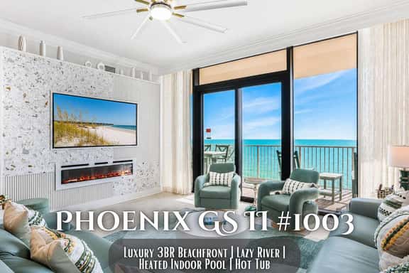 Phoenix Gulf Shores II #1003" | Luxury Beachfront 3BR | Lazy River | Waterslide | Heated Indoor Pool + Hot Tub | Gym | Sleeps 10 - Image 1